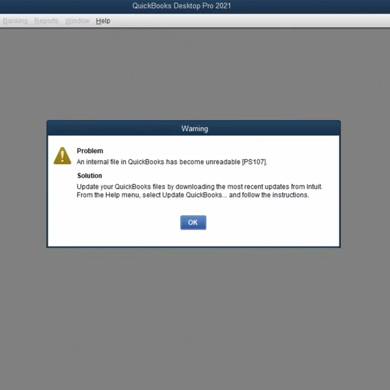 How to Fix: An Internal File in QuickBooks has Become Unreadable Error